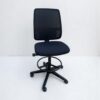 Chaise haute comptoir Haworth Lively tissu noir