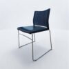Chaise visiteur Haworth slim design By G.B finition cuir