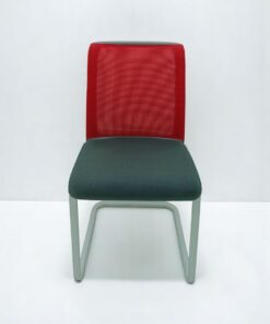 Chaise visiteur Steelcase reply luge rouge