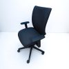 Chaise a roulette Navaille tissu noir ergonomique