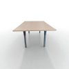 Table réunion chêne clair 120x200cm