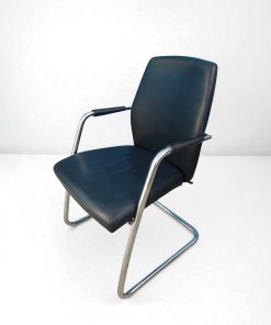 Chaise visiteur passe partout Sitland stricture chromé