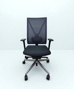 Chaise à roulette Girsberger Yanos soutient lombaire noir