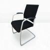 Chaise visiteur Röder tissu noir promo