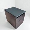 Caisson bas à roulette Steelcase noir finition top simili cuir