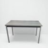 Table de formation finition gris métallisé 120x60cm