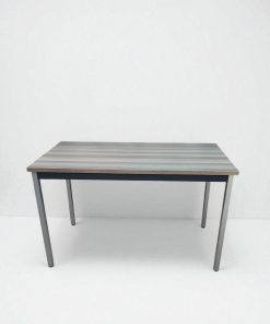 Table de formation finition gris métallisé 120x60cm