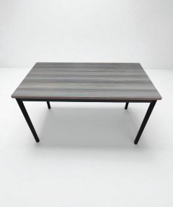 Table de formation finition noir métallisé 120x60cm