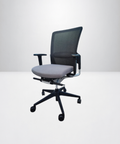 Chaise Eurosit E8 soutien lombaire gris noir