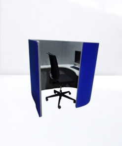 Bureau de travail individuel acoustique avec module USB